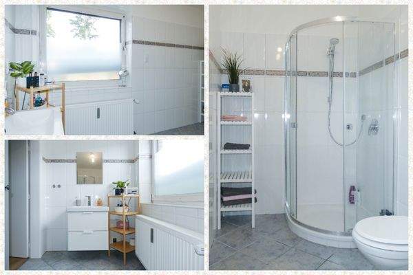 mit Dusche im zeitlosen Design