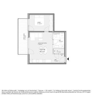 Grundrissplan Top 06