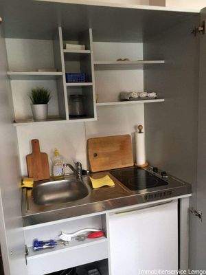 Miniküche im Schrank vom Studio