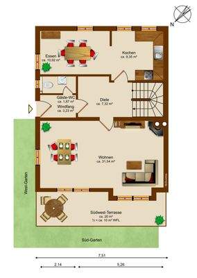 Erdgeschoss Grundriss