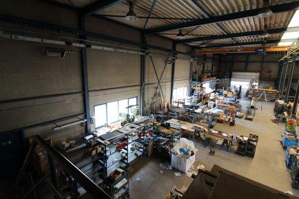 Innenansicht von Stahltreppe