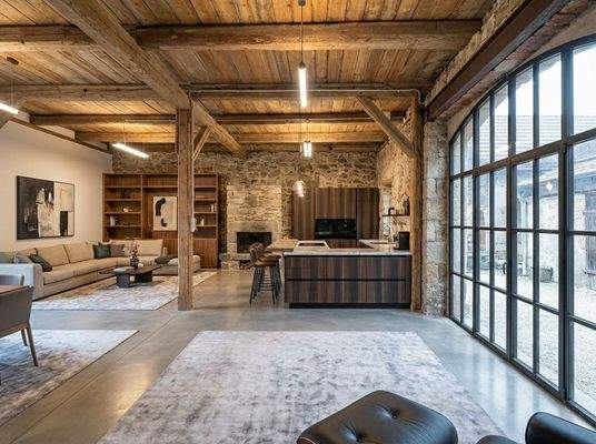 KI Visualisierung Innenansicht Scheune