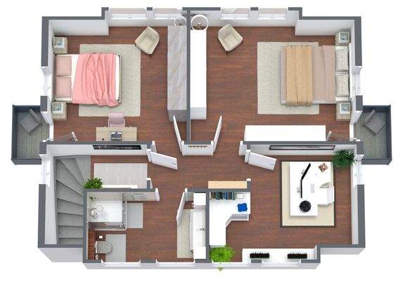 Obergeschoss NICHT MAßSTABSGETREU!