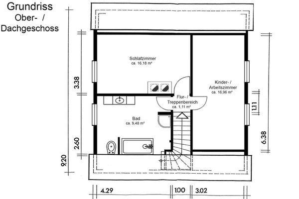 Grundriss Dachgeschoss