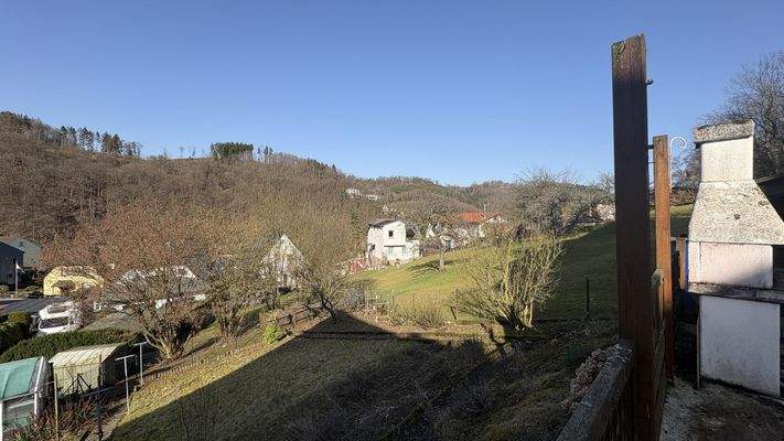 Ausblick von der Terrasse