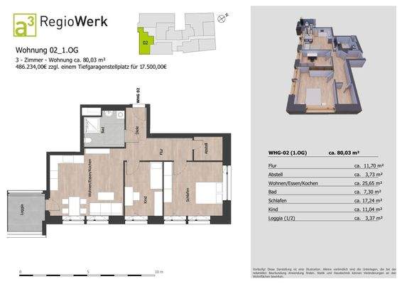 Grundriss Whg. 02, 1. OG