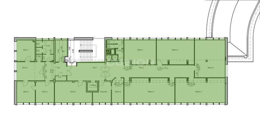 3. Obergeschoss mitte