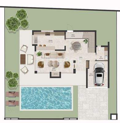 Duplex Villas with Private Pools in North Cyprus Girne