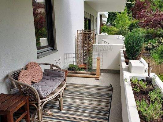 Gemütlicher West Balkon 