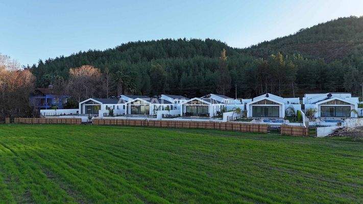 3-Bedroom Detached Houses with Pool in Mugla Seydikemer
