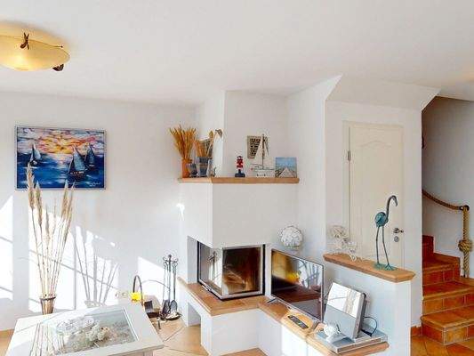 Wohlfühlkamin im Erdgeschoss