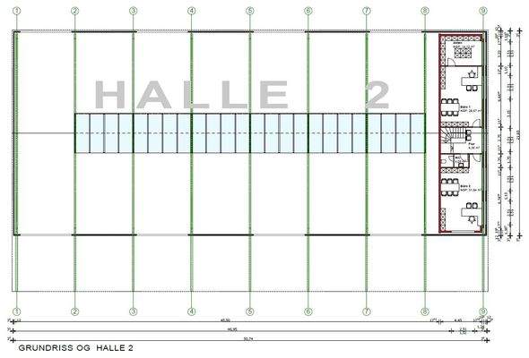 Grundriss Halle 2 OG