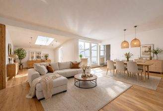 Wohn- Esszimmer (KI generiert)