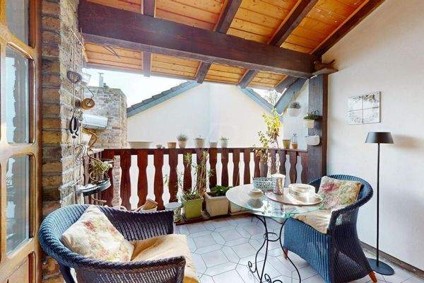 Loggia mit viel Privatsphäre