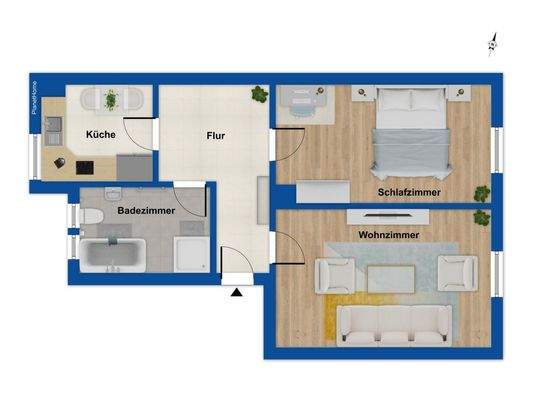 Grundriss 4. Obergeschoss