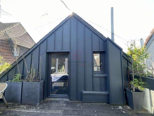 Geschütze Dachterrasse