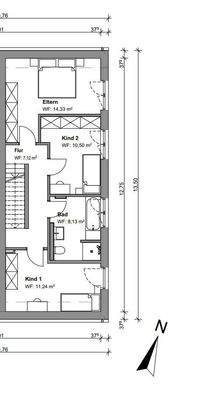 Grundriss Obergeschoss