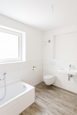 Badezimmer mit Badewanne und Walk-in-Dusche