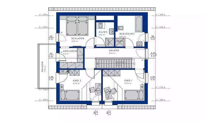 Grundriss Dachgeschoss