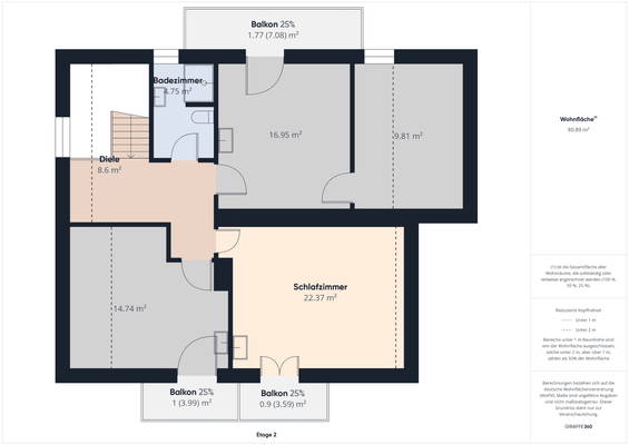 Grundriss 2.Obergeschoss