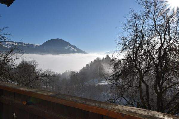 Aussicht vom Balkon Wohnen