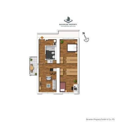 Wohnung 6 (Gestaltungsbeispiel)