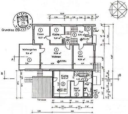 Grundriss EG u. Hochparterre