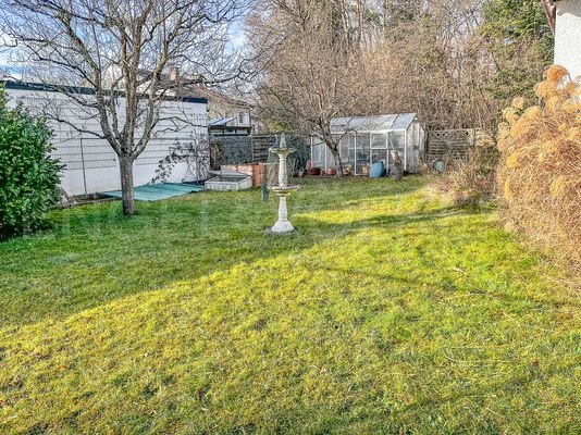 Gemütlicher Garten bietet viel Privatsphäre