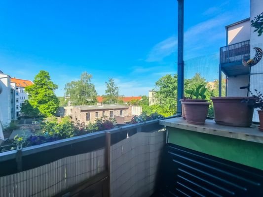 Balkon in Westrichtung