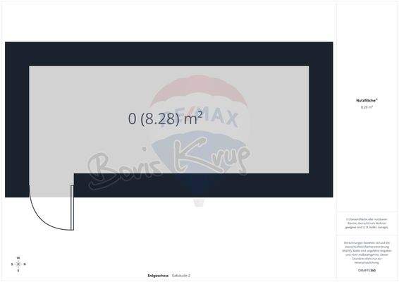 Gartenhaus (schematische Darstellung - keine Gewähr für Maße)