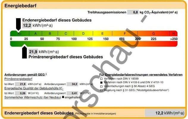 Ausschnitt Energieausweis