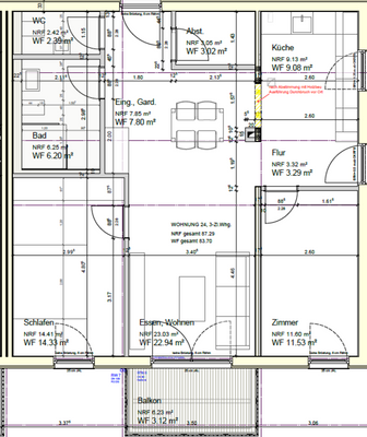 Grundriss Wohnung 24