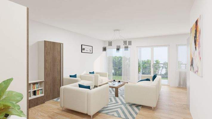 Wohnzimmer visualisiert