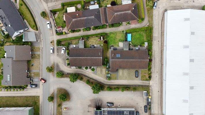 Luftansicht Bungalow 1 und 2