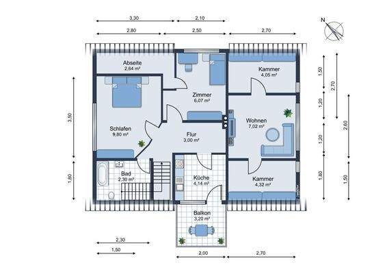 Grundriss DG onoffice