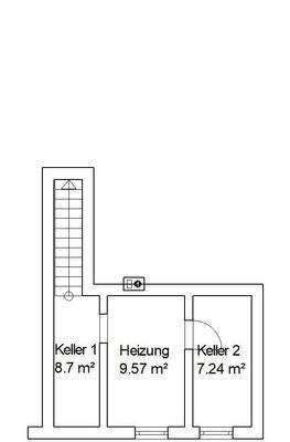 Grundriss Teilkeller