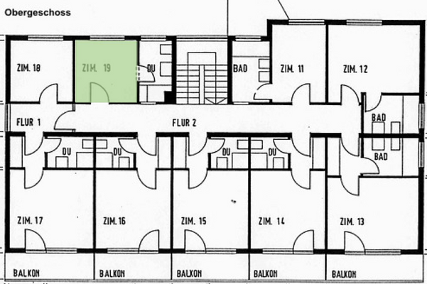 Grundriss Obergeschoss