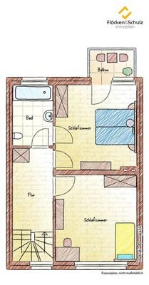 Grundrisszeichnung 1. Obergeschoss