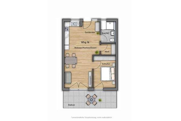 Grundriss Wohnung 16