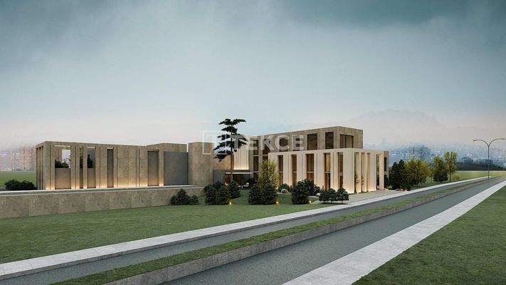 Shops and Offices on the Main Street in İncek Ankara