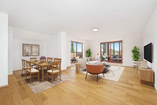 Wohn-/Esszimmer - virtuelle Renovierung