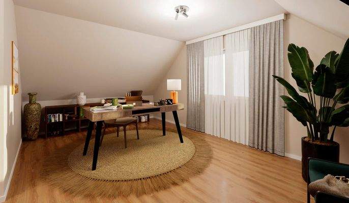 Flexible Nutzungsmöglichkeiten im Dachgeschoss