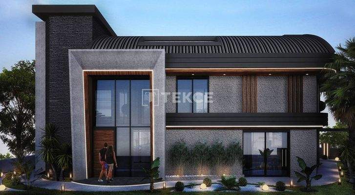 City View Detached Villa with Private Pool in Alanya Kargıcak