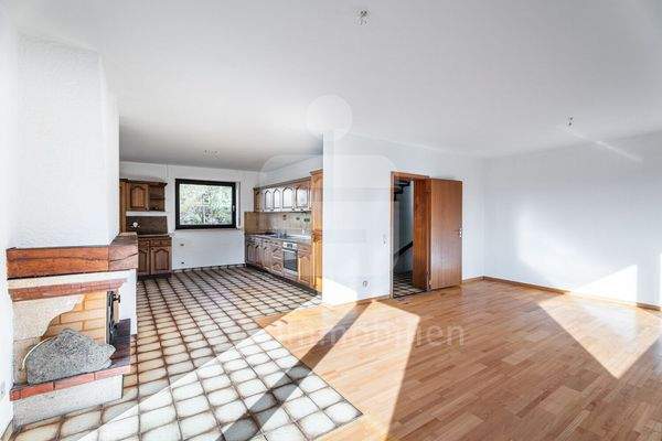 Wohnzimmer mit Küche Erdgeschoss