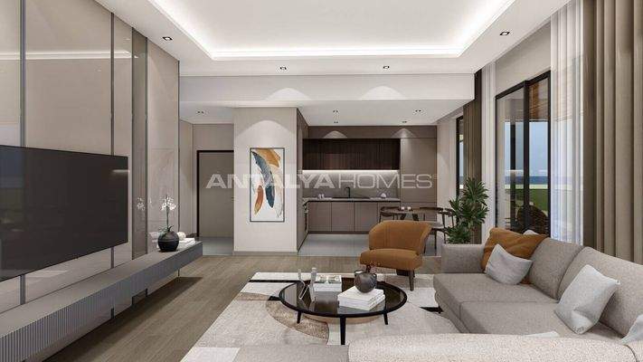 Flats in a Luxury Project 200 m from the Sea in Antalya Lara