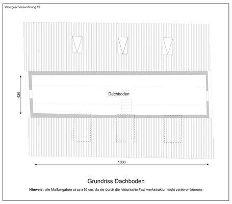 Grundriss Dachboden