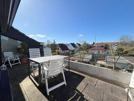 Balkon und Ausblick