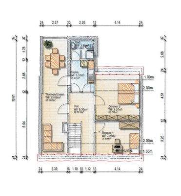 Grundriss Obergeschoss p