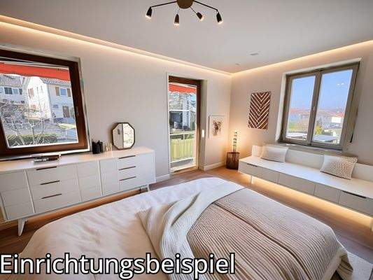 Schlafzimmer OG Einrichtungsbeispiel
