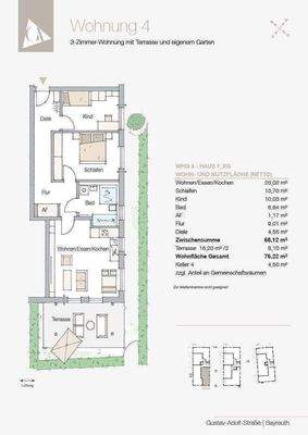 Mit Terrasse und pflegeleichtem Garten